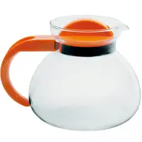 在飛比找momo購物網優惠-【EXCELSA】Teatime耐熱玻璃壺 橘1.9L(泡茶