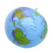 Inflatable Globe 16 Inches Easy to Read Language Learning Tools PVC Geography