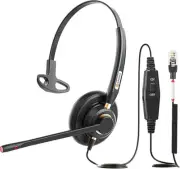 Cisco Phone Headset with Noise Canceling Microphone Mute Switch Telephone Hea...