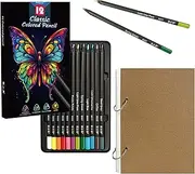 72Pcs Sketching Pencils Set - Drawing Sketch Kit includes 12 Colored Pencil & 60 Sheets Sketchbook, Gifts for Adults Teens Girls Boys Kids Art Beginners