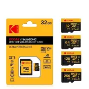 Kodak Micro Sd Card Memory Card Class 10 32gb 64gb 128gb 256gb U3 4k High Speed Cartao De Memoria Flash Memory Tf Mecard C10