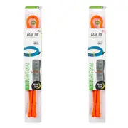 4pc Nite Ize 24in Rubber Gear Tie Blaze Reusable Wire Twist Organiser Orange