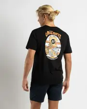 [The Mad Hueys] The Mad Hueys Men's Schooner Or Later T-Shirt in Black Size XL XL Black