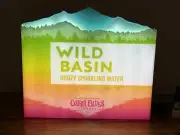 WILD BASIN BOOZY SPARKLING WATER LED BAR SIGN MAN CAVE GARAGE DECOR LIGHTED