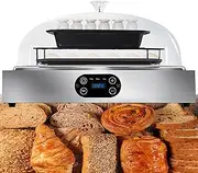 Electric Bread Dough Proofer Machine, 2 Layers 40L Capacity Bread Proofer Box 99 Hours Timer 24-54℃ Temperature and 60-100% Humidity Adjustable for Yogurt Chocolate Melter