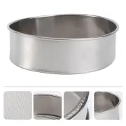 Kitchen Fine Mesh Flour Sifter Stainless Steel Silver Net Flour Sieve Sifting
