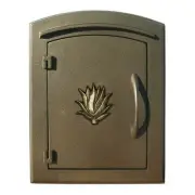 Qualarc Manchester NON-LOCKING "Decorative AGAVE Logo Door" Mailbox