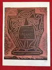 PABLO PICASSO,Plate-signed Exposition CeramiquePoster,Vintage,Poster Print 1964