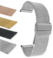 22mm Metal Mesh Watch Band Milanese Strap for Swiss Military Urban