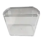 Betta Siamese Fighting Fish Breeder Jarring Tank (Volume: 1.89L) 15cm(L) x 10cm(W) x 12.5cm(H) For Fish Shrimp Snail Tank Aquarium