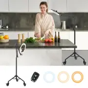 LUXSURE Ring Light Tripod for iPhone,Ring Light with Stand and Phone Holder,L...