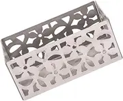 SHINEOFI Coffee Organizer Stainless Steel Box Hollow Design Coffee Container for Countertop Storage Elegant Sturdy for Clutter Workspace