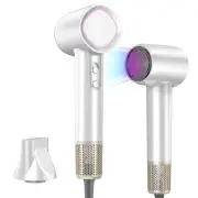 Hair Dryer Ionic, 160,000 RPM Hair Dryers for Women w/Ceramic Technology Nozz...