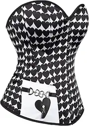 [Hengzhifeng] Steampunk Underbust Corset Love Rave Costume Bustier Top