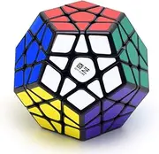 CuberSpeed Qiyi Megaminx Black Magic Cube Mofangge QiYi QiHeng Black megaminx Speed Cube