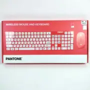 Pantone Wireless Keyboard & Mouse Combo - Peach Rose Pink New in Box