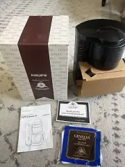 Krups Gevalia Kaffe Classic 10 Cup Coffee Maker Black Model 396 New In Box