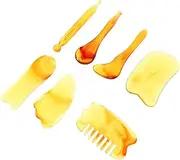 Resin Facial Massage Tool Muscle Scraping Set Head Massage Tool Gentle Guasha Home Spa Kit