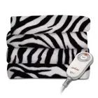 Sunbeam Fleece Heated Throw Blanket, Zebra Black (TSF8TP-R901-33A00)