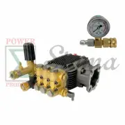 For Mi-T-M 3-0414 Pressure Washer Pump & Gauge 6.5HP 3000PSI 3400RPM 3/4" Shaft