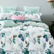 Luxor King Plantain Design Cotton Quilt Doona Duvet Cover Set