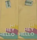 20 x 30 Big Large YELLOW Dish Towels ( 2 pack ) Kitchen HI HEY HELLO 100% Cotton
