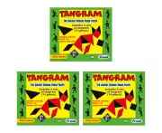 3x 14pc Frank Jigsaw Puzzle Tangram 21.5x18.5cm Educational Kids Play Game 5+