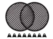 2-Pcs 6.5" Sub Woofer Mid Range Speaker Grill Metal Mesh Waffle DJ PA Car Audio
