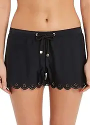 [LaSculpte] Laser Cut Sustainable Boardshort Women-Black