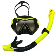 Diving Goggles Snorkel Set with Swimming Goggles, Tube, Adjustable Strap for Women Men Adult Swimming Equipment