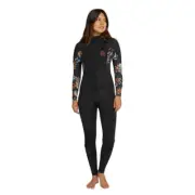 Oneill 3x2 Bahia CZ Steamer Womens in Black Australiana - Size 8 -Black