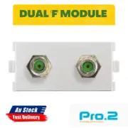 PRO 2 DUAL 'F' MODULE FOR MW13FR FOXTEL APPROVED 'F' SOCKET X 2