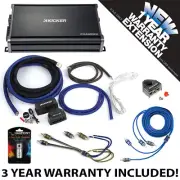 Kicker 43CXA12001 Car Audio Sub Amp CXA1200.1 w/ PKD1 Amplifier Kit Accessories
