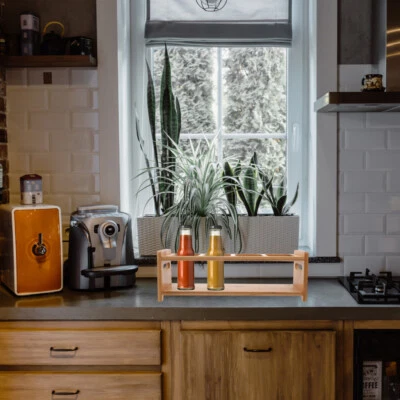 Spice Jar Storage Rack for Seasonings Four-holes Condiment Bottle