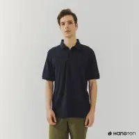 在飛比找momo購物網優惠-【Hang Ten】男裝-口袋短袖POLO衫(深藍)