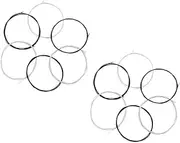 Abaodam 2 Sets Classical Guitar Strings Black Nylon Guitar Parts Kit Alloy Material Easy to Install and Use