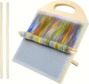 Wool Blending Board Carding Brush Set, Drum Carder for Fiber, Fiber Wool Blending Board, 2 Long Sticks, 2 Back Supports, 1 Stick Blending Board, for Mix Colors, Organize Wool Fibers