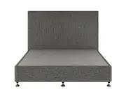 Slumberland Square Headboard Standard Base - Double / Charcoal