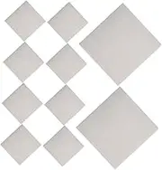 10pcs Carpet Mats Area Rugs Carpet Squares for Classroom Non Slip Rug Pads Peel and Stick Flooring Non Skid Flooring Tiles Self-Adhesive Cat Scratch Mats Beige Polyester