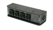 Whirlwind SBNL18444 Speakon Speaker Splitter Box 1 NL8 to 4NL4 bi amp pairs