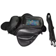 Waterproof Motorcycle Tank Bag Pouch Magnetic GPS Phone Holder Shoulde Bag +Belt