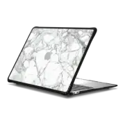 MacBook Air 13-inch (M1 / Intel) Impact Case Martble Pattern with transparent apple logo