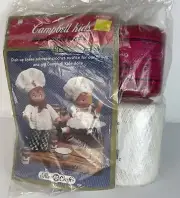 Vintage Campbell Soup Kids Crochet Kit Fibre Craft FCM450 Includes Thread