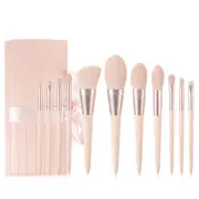 11Pcs Pink Makeup Brush Set Eye Shadow Blending Eyeliner Eyelash Eyebrow Brushes For Women Beauty Glitter Make Up Brush Tools