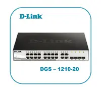 在飛比找Yahoo奇摩購物中心優惠-D-Link 友訊 DGS-1210-20 智慧型網管交換器