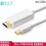 熱銷· 適用蘋果MACBOOKAIR/PRO筆電連接電視高清線MINIDP轉HDMI線