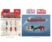 American Diorama 1:64 Mijo Exclusive Racing Legends Figures Set AD-76503 New