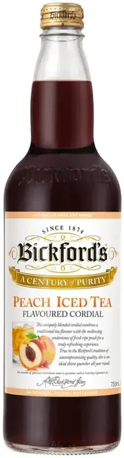 Bickfords Peach Ice Tea Cordial 750ml