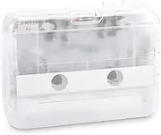 Fabufabu Portable Transparent Cassette Players, Bluetooth Stereo Tape Player with Headphone, Supports FM Radio/Auto Reverse Function