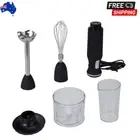 Hand Blender Stick Mixer Set Puree Stainless Steel Food Processor